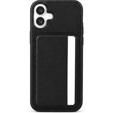 Mopal Cardx iPhone 16 Uyumlu Vegan Deri Kartlıklı Kamera Korumalı Kılıf
