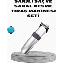Cndr Profesyonel Şarjlı Saç ve Sakal Kesme Makinesi – Paslanmaz Çelik Bıçaklı, Ergonomik ve Sessiz Motorlu
