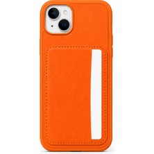 Mopal Cardx iPhone 15 Uyumlu Vegan Deri Kartlıklı Kamera Korumalı Kılıf