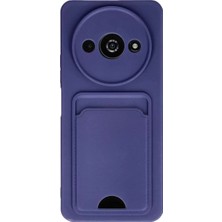 İntora Redmi A3 4g Kılıf Kelvin Kartvizitli Silikon - Lacivert