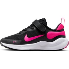Nike Revolution 7 (Psv) Unisex Walking Shoes Lastik Bağcıklı Unisex Yürüyüş Ayakkabısı Siyah-Pembe