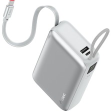 Ttec Recharger Pro LCD 20.000MAH Pd 45W Usb-C Makaralı Kablolu Taşınabilir Hızlı Şarj Aleti / Powerbank 2BB277G