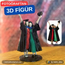 Makinafleo Kişiye Özel 3D Mezuniyet Figürü (15CM)
