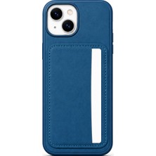Mopal Cardx iPhone 15 Uyumlu Vegan Deri Kartlıklı Kamera Korumalı Kılıf