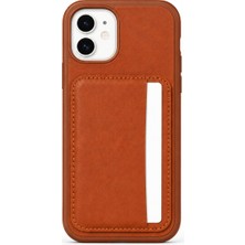 Mopal Cardx iPhone 11 Uyumlu Vegan Deri Kartlıklı Kamera Korumalı Kılıf