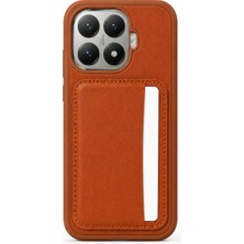 Mopal Cardx Mi 15T Pro Uyumlu Vegan Deri Kartlıklı Kamera Korumalı Kılıf