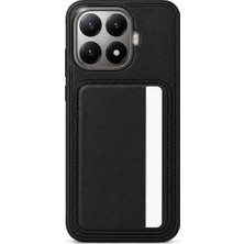 Mopal Cardx Mi 15T Pro Uyumlu Vegan Deri Kartlıklı Kamera Korumalı Kılıf