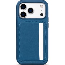 Mopal Cardx iPhone 17 Pro Uyumlu Vegan Deri Kartlıklı Kamera Korumalı Kılıf