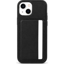 Mopal Cardx iPhone 13 Uyumlu Vegan Deri Kartlıklı Kamera Korumalı Kılıf