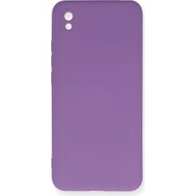 İntora Redmi 9A Kılıf Nano Içi Kadife Silikon - Mor