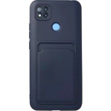 İntora Redmi 9c Kılıf Kelvin Kartvizitli Silikon - Lacivert