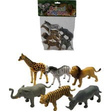 NW NessiWorld 6 Parça 5 Inch Hayvan Seti (Çiftlik,dinozor,vahşi,deniz Hayvanları)
