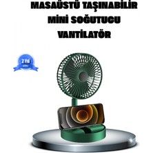 Cndr Katlanabilir Şarjlı Mini Fan 3 Kademeli Hız Ayarlı Taşınabilir