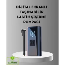 Cndr Dijital Ekranlı Kablosuz Hava Pompası LED Işıklı 12V 80W