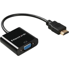 Neolink NL-107 HDMI To VGA Çevirici Full Hd 1080P Dönüştürücü Adaptör