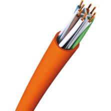 Nexans Cat-6 Lsoh-Utp 500 Nx Data Kablosu Halojen Free 5 Metre Folyosuz,turuncu