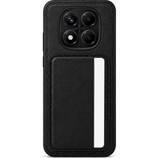 Mopal Cardx Redmi Note 14 Pro Uyumlu Vegan Deri Kartlıklı Kamera Korumalı Kılıf