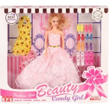Nessi World 207 Ayakkabı Setli Candy Girl Bebek -Toys