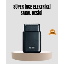 Cndr Kompakt Şarjlı Tıraş Makinesi Çift Yönlü Bıçaklı 45 Dakika Kullanım Süreli