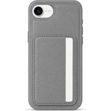 Mopal Cardx iPhone 17E Uyumlu Vegan Deri Kartlıklı Kamera Korumalı Kılıf
