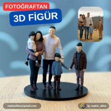 Makinafleo Kişiye Özel Kalabalık Aile 3D Figür (20CM)
