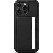 Mopal Cardx iPhone 16 Pro Max Uyumlu Vegan Deri Kartlıklı Kamera Korumalı Kılıf