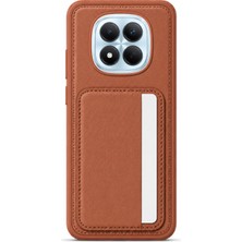 Mopal Cardx Redmi Note 14 Pro Uyumlu Vegan Deri Kartlıklı Kamera Korumalı Kılıf