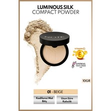 Luminous Silk Compact Powder Mat Bitişli Toz Pudra - 01 Beige