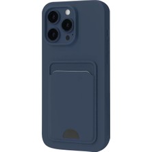 İntora Iphone 16 Kılıf Kelvin Kartvizitli Silikon - Lacivert