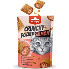 Wanpy Crunchy Pockets Somonlu ve Havyarlı Kedi Ödül Maması 60 gr
