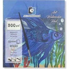 Alex Schoeller Suluboya Blok  12 Yaprak 20 x 20 cm 300 gr