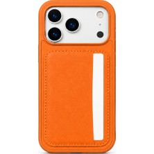 Mopal Cardx iPhone 17 Pro Uyumlu Vegan Deri Kartlıklı Kamera Korumalı Kılıf