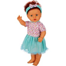 Nessi World 1060011 Lila Sesli Saçlı Et Bebek 60 cm