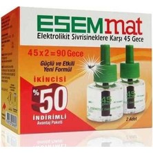 Esemmat Elektrolikit Yedek 45 Gece 2Li Paket