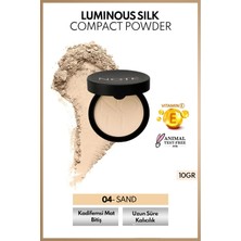 Note Cosmetics NOTE Luminous Silk Compact Powder 04 Sand Mat Bitişli Yüksek Kapatıcılık 10 GR Toz Pudra