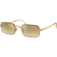 Ray-Ban By A$ap Rocky Unisex Güneş Gözlüğü 54 mm Altın Metal Çerçeve UV Koruma Özellikli