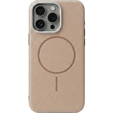 Kzn Tech iPhone 11 Uyumlu Deri Görünümlü M-Safe Destekli Silikon Kılıf