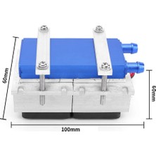 Robiz 144W Termo Elektrik Çift Peltierli Su Soğutucu Sistem  120W Soğutma Gücü Mini Klima Buzdolabı Buzluk Akvaryum Bilgisayar Overclock Araba Cooler TEC1206 Co2 Lazer Tüpü Endüstriyel Sıvı Soğutucu Dıy
