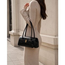 Yş Collection Kadın Çift Saplı Kapaklı Baget Omuz Çantası