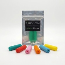 Orvion Aligner Chewies Şeffaf Plak Isırma Silikonu 2'li Paket - Karışık Renk (Asorti)