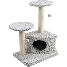 Tommy Kedi Evli Tırmalama Gri 45X33X70