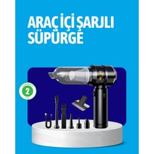 Cndr Hepa Filtreli Sessiz Çalışan Kablosuz Şarjlı Mini Süpürge