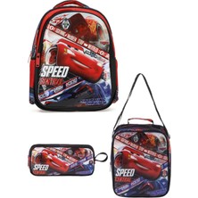 Disney Cars Loft Speed Central 3lü Ilköğretim Okul Çantası Seti