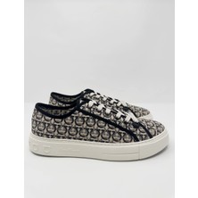 Ferragamo Erkek Anson Gancini Desenli Alçak Kesim Sneaker