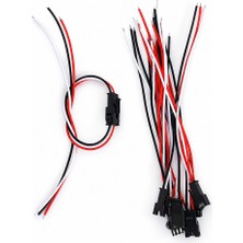 Robiz 5 Çift 3 Pin Jst Sm 15CM Kablo Çifti  3 Pin Erkek Dişi Bağlantı Soketi LED Konnektör Kablo Şerid LED Rgb WS2812B WS2811 WS2812 SK6812