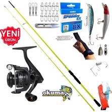 Okuma Revenger RV-4000A 210CM 5-45GR Karbon High Tech Maket Balık Spin Olta Takımı Seti