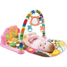 Baby Londy Pembe Müzikli Piyanolu Bebek Oyun Halısı 58 x 72 x 43 cm 5 mm Kalınlık ve Eğlenceli Özellikler
