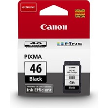 Canon Pg-46 Siyah Mürekkep Kartuş E404-414-474 E3140 Orijinal Yüksek Baskı Kalitesi