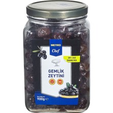 Metro Chef Gemlik Siyah Zeytin 900 G (3'li Paket)