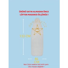 Premini Yüksek Kaliteli Keçeli Süngerli Ütü Masası Kılıfı 133X46 cm